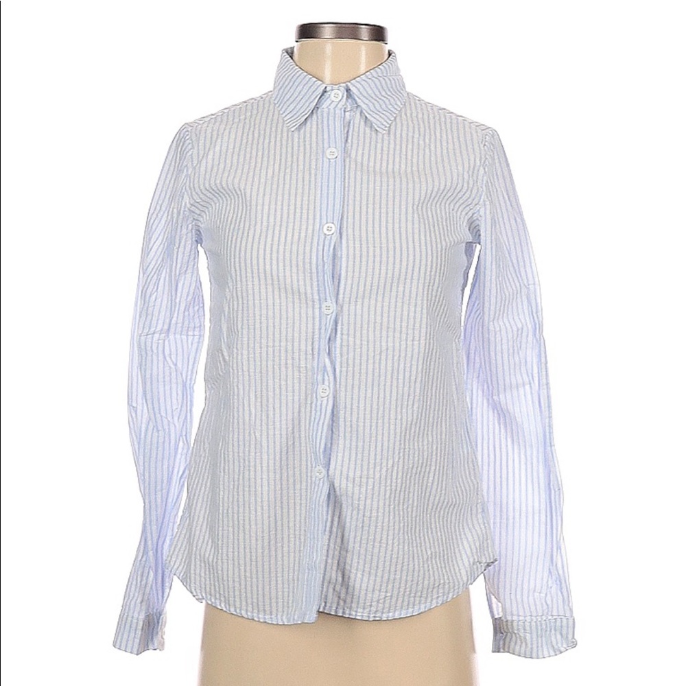 Adika Long Sleeve Button-Down Women Shirt Size XS